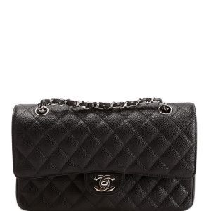 Chanel Classic Flap Medium Caviar 28M Black Bag