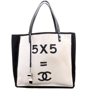 Chanel CC Lets Demonstrate Canvas Tote Small 20M Bag