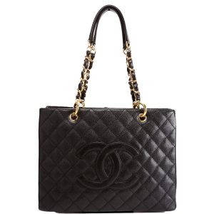 Chanel Grand Shopping Tote Caviar Black Bag