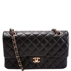Chanel Classic Flap Medium Lambskin RFID Black Bag
