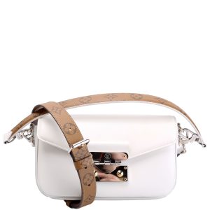 Louis Vuitton Swing Bag Reversed Monogram Calfskin White/Brown