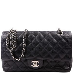Chanel Classic Flap Medium Caviar Black Bag