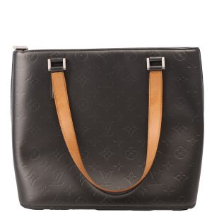 Louis Vuitton Stockton Monogram Matte Leather Gray