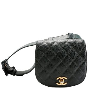 Chanel CC Turnlock Waist Belt Vintage Size 75/30 Green Bag