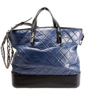 Chanel Gabrielle Shopping Tote Large 23M Blue/Black Bag