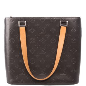 Louis Vuitton Stockton Monogram Matte Leather Grey