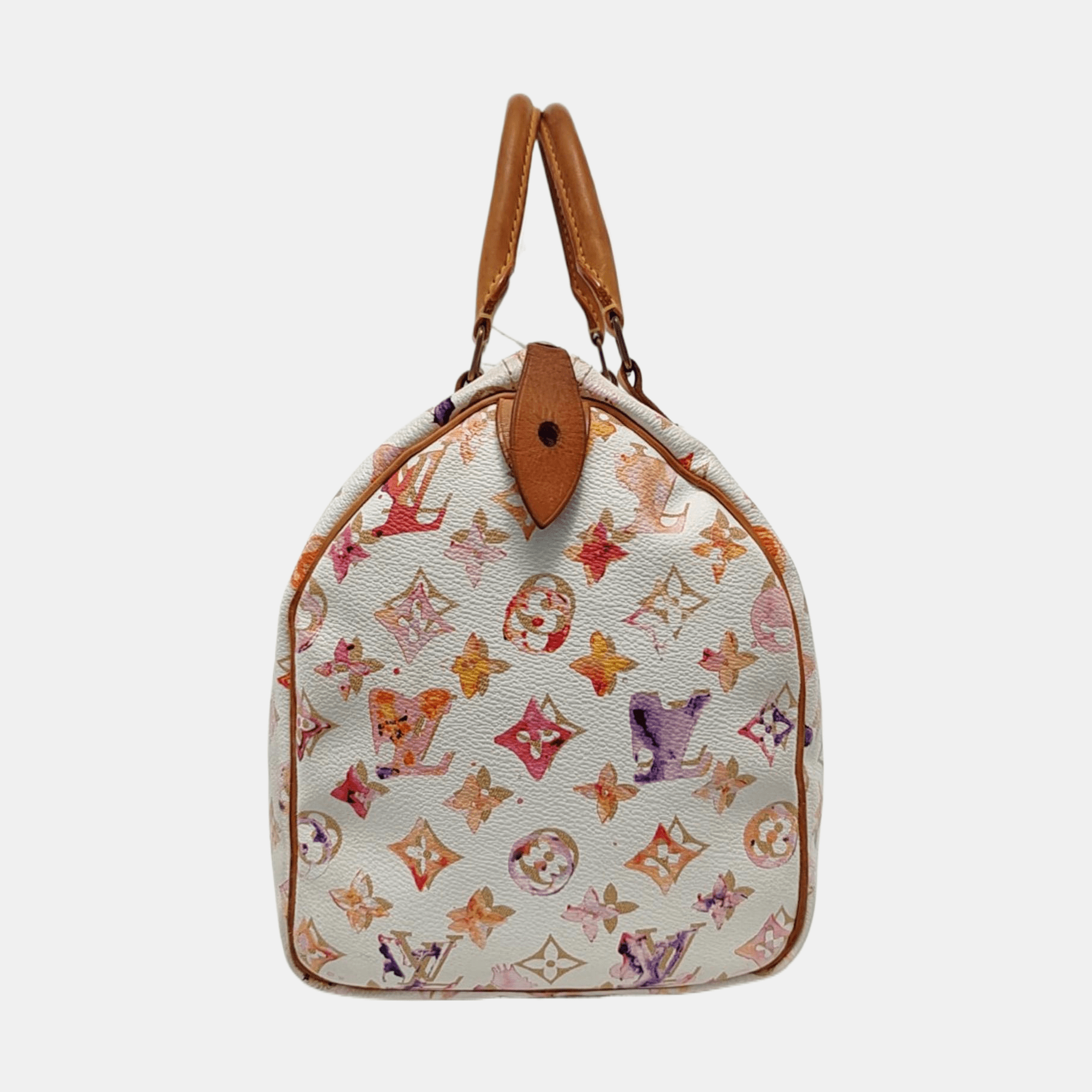 Louis Vuitton Speedy 30 Monogram Watercolor Pink Handbag Richard Prince 2008 - Image 3