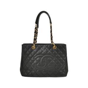 Chanel GST Grand Shopping Tote 2011 Black Caviar Leather PM Medium