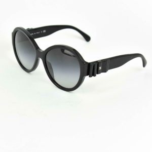 Chanel Interlocking Bow & Logo Sunglasses