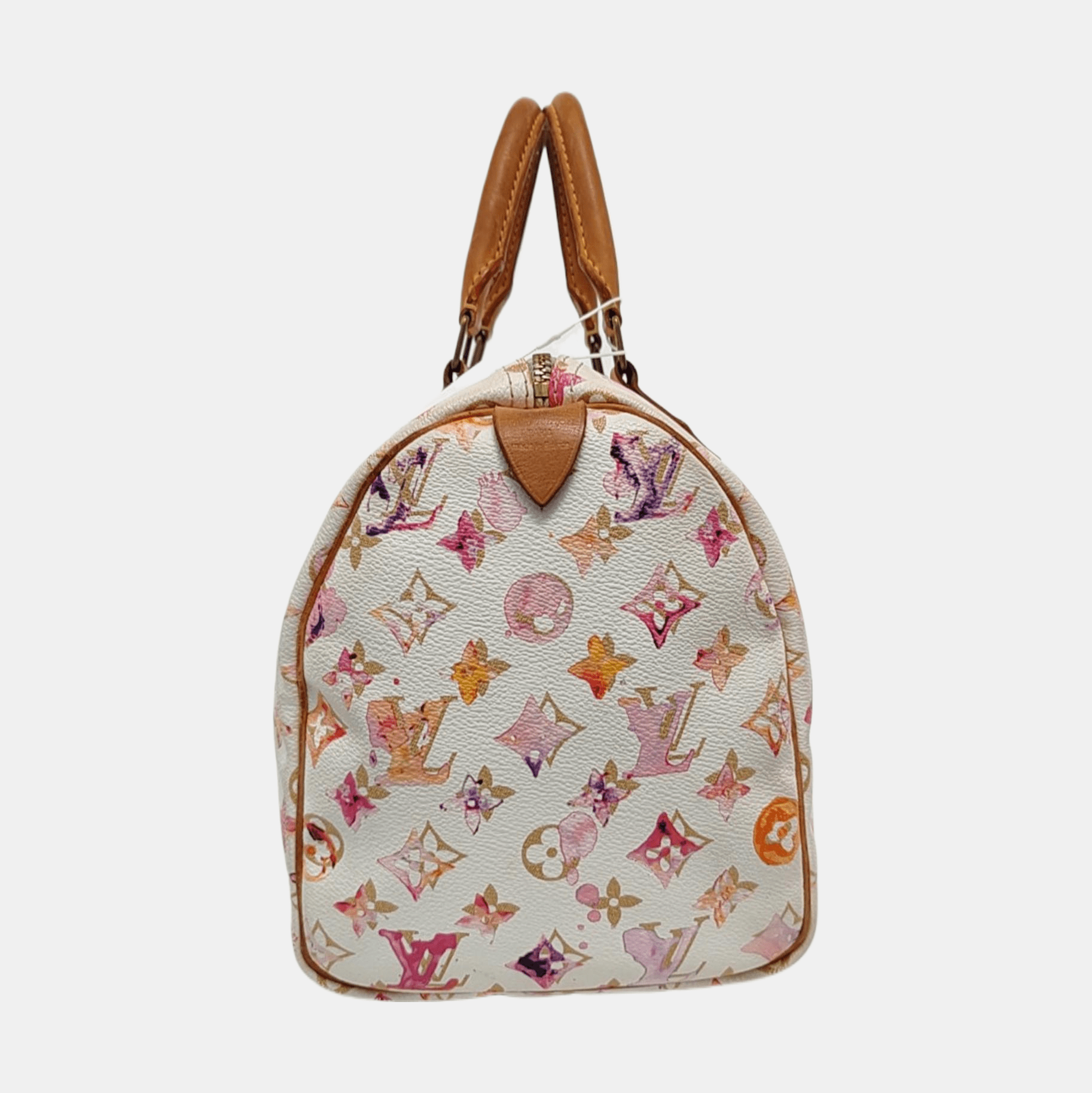 Louis Vuitton Speedy 30 Monogram Watercolor Pink Handbag Richard Prince 2008 - Image 4