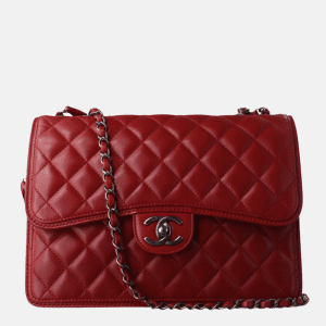Chanel Classic Flap Jumbo Large Red Calfskin Leather, 2013-2014
