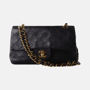 Chanel Classic Flap Vintage Small Lambskin Leather with 24k Gold HW, 1994-1996