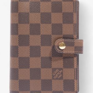 Louis Vuitton Small Ring Agenda Damier Ebene Coated Canvas