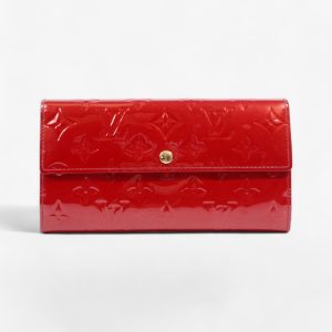 Louis Vuitton Sarah Wallet Red Vernis Leather