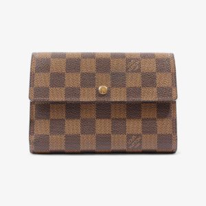 Louis Vuitton Porte Tresor Etui Papier Damier Ebene Coated Canvas