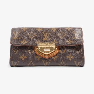 Louis Vuitton Portefeuille Sarah Long Wallet Monogram Coated Canvas