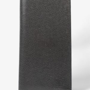 Louis Vuitton Taiga Portefeuille Brazza Long Wallet Black Leather