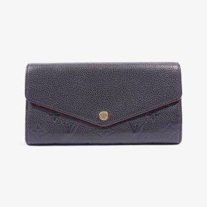 Louis Vuitton Sarah Wallet Black Empreinte Leather