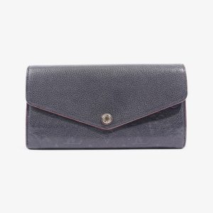 Louis Vuitton Sarah Wallet Black Empreinte Leather