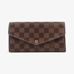 Louis Vuitton Sarah Wallet Damier Ebene Coated Canvas