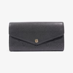 Louis Vuitton Sarah Wallet Black Empreinte Leather