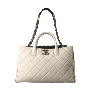 Chanel Portobello Tote White Calfskin Leather, 2012-2013