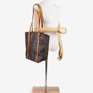 Louis Vuitton Sac Shopping Brown Coated Canvas