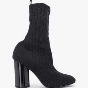 Louis Vuitton Silhouette Ankle Boots 90 Black Cotton EU 38 UK 5