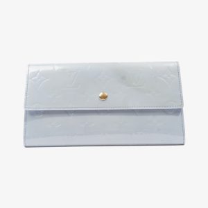 Louis Vuitton Sarah Wallet Monogram Vernis / Pale Blue Vernis Leather