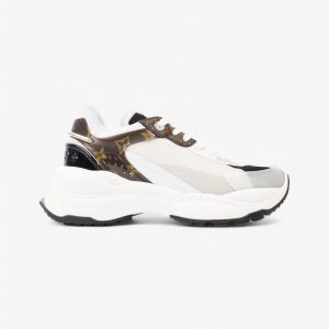 Louis Vuitton Run 55 Sneakers White / Black / Monogram Mesh EU 38.5 UK 5.5