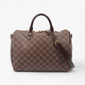 Louis Vuitton Speedy BandouliÃ¨re 30 Damier Ebene Coated Canvas