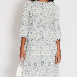 CHANEL METALLIC TWEED EMBELLISHED BLAZER