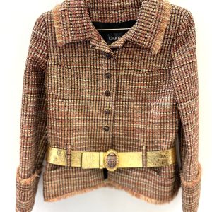 CHANEL BELTED TWEED JACKET