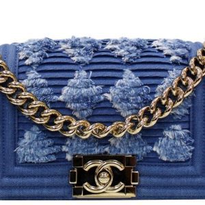 CHANEL BOY THE 27TH MINI DENIM SHOULDER BAG-HS