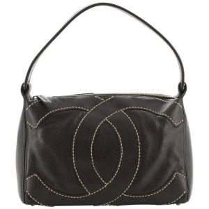 CHANEL CC CAVIAR STITCH SHOULDER BAG