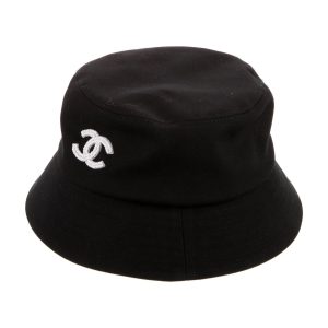 CHANEL CC CANVAS BUCKET HAT