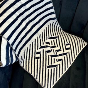 CHANEL CC OVERSIZED CASHMERE BLEND SHAWL