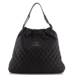 CHANEL CC CAVIAR QUILTED ELASTIC SHOULDER BAG