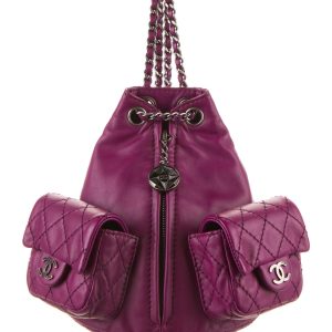 CHANEL CC QUILTED LAMBSKIN MINI BACKPACK