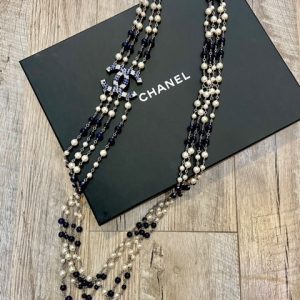 CHANEL CC MULTI CHAIN NECKLACE