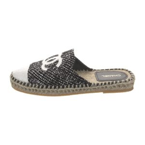 CHANEL CC SEQUIN MULE ESPADRILLES
