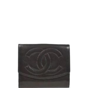 CHANEL CC COCO MARK VINTAGE LAMBSKIN COIN PURSE