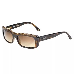 CHANEL 5130-Q RECTANGULAR SUNGLASSES HAVANA
