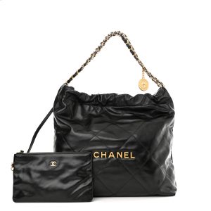 CHANEL CALFSKIN QUILTED CHANEL 22 HOBO BAG