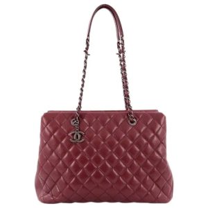 CHANEL CAVIAR QUILTED LEATHER CITY SHOPPER TOTE BAG-HS