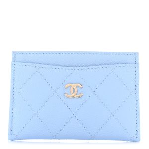 CHANEL CC CAVIAR QUILTED CARD HOLDER