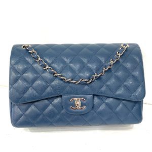 CHANEL CAVIAR QUILTED JUMBO DOUBLE FLAP BAG-HS