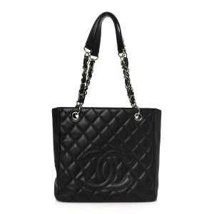 CHANEL CAVIAR QUILTED PETIT SHOPPING TOTE PST