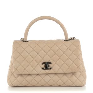 CHANEL CAVIAR QUILTED MEDIUM COCO HANDLE FLAP BAG