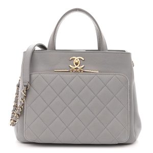 CHANEL CAVIAR QUILTED SMALL BUSINESS AFFINITY SHOPPING TOTE